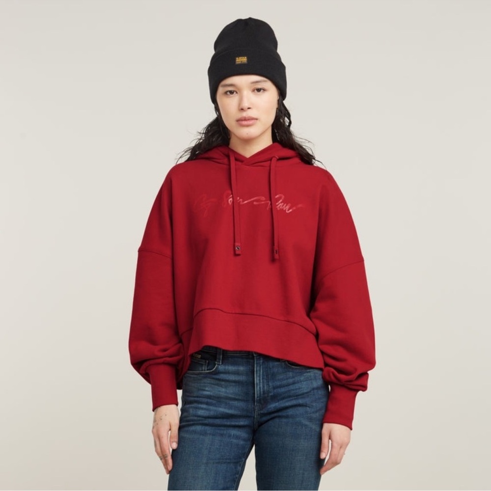 G-Star Women's Deep Red Hoodie